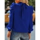 thumbnail image 1 of Blusas casuales de manga larga, blusas de manga larga abullonada para mujer, blusa de cuello alto, máxima eficiencia, 1 of 6
