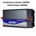 thumbnail image 2 of 3000/4000/5000W Inverter DC 12V 24V 48V To AC Convertor Transformer Solar Double Digital Display Power Inverter ,Protect Your Appliances, 2 of 6