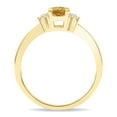 thumbnail image 2 of SZUL Women's Round Shaped Citrine and Diamond Half Moon Ring in 10K Yellow Gold, 2 of 5