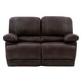 thumbnail image 1 of CorLiving Plush Reclining Bonded Leather Loveseat, 1 of 9