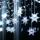 thumbnail image 4 of Guirnalda de luces LED con forma de copo de nieve para decoración navideña, 8 modos, enchufe europeo, para jardín, Año Nuevo 2025, 4 of 5