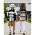 thumbnail image 4 of Mochila KIMNERPU transparente de PVC con correas reforzadas y gran capacidad, 4 of 7
