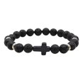 thumbnail image 4 of Birdeem Natural Stone Black Elastic Thread Bracelet Natural Stone Black Elastic Thread Bracelet, 4 of 5