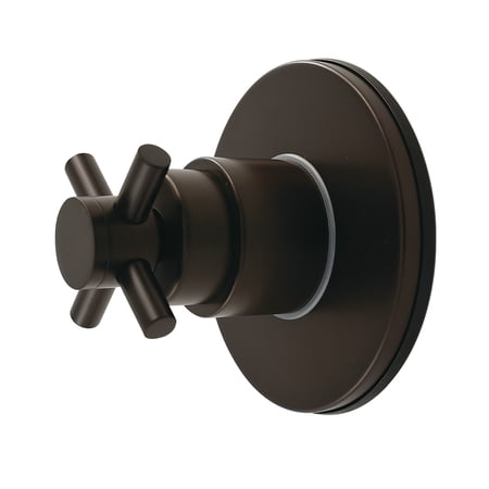 Kingston Brass KS4035DX Concord Single-Handle Six-Way Diverter Valve with Round Trim Kit in Oil Rubbed Bronze