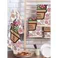 thumbnail image 2 of Easter Kitchen Dish Towels for Drying Dishes Set of 4, Bunny Ears Spring Pink Flowers Potted Plant Country Waffle Weave Microfiber Hand Tea Bathroom Towels Quick Dry & Absorbent Towel 15.7x23.6, 2 of 7