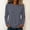 Dark Gray, variant on Women's Cotton Long Sleeve Shirts Crew Neck Soft Basic Tee Casual Plain T-Shirt Fall Tops