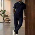 thumbnail image 7 of SELONE Workout Sets for Men 2 Piece Breathable Tracksuit Short Sleeve T-Shirts and Drawstring Trousers Running Clothing, 7 of 7