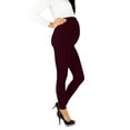 thumbnail image 6 of HANXIULIN Women's Maternity Leggings Seamless Yoga Pants Stretch Pregnancy Trousers Red L, 6 of 9
