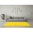 thumbnail image 3 of Ahgly Company Indoor Rectangle Abstract Yellow Modern Area Rugs, 8' x 10', 3 of 4