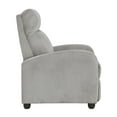 thumbnail image 6 of Lexicon Maye Corduroy Push Back Reclining Chair in Light Gray, 6 of 17