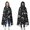 Moth and Skeleton Gothic Pattern, variant on Moth and Skeleton Gothic Pattern Hooded Flannel Blanket, Camping Wearable Blanket with Hood & Wrap Design, Soft Flannel Fabric Gifts for Home Camping Travel Movie,50"x60"