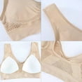 thumbnail image 4 of Minnieouse Sujetador deportivo inalámbrico para mujer, chaleco para dormir, para correr, para correr, para verano, a prueba de golpes, transpirable Ropa interior Violeta Minnieouse AP013078-05, 4 of 6