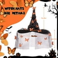 thumbnail image 3 of ZLKMQM Halloween Witch Hats with Butterfly Veils Black Large Ruched Witch Hat Women Costume Accessory for Halloween Cosplay Party, 3 of 7