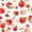 Red Apple Heart Pattern, variant on FORMRS Accordion File Folder A4 Size 7-Pocket Expanding Document Organizer Bag with 3 Ring Binder, Red Apple Heart Pattern