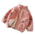 thumbnail image 2 of Esaierr Baby Boys Girls Winter Coat Long Sleeve Kids Toddler Fleece Jacket Warm Soft Casual Outerwear for 1-12Y, 2 of 5