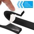 thumbnail image 3 of Sellado de Climas para Puertas, 2 Rollos 3/8" W x 3/16" T Cinta de Sellado de Espuma Tira de Aislamiento Negra (6.56 Ft de Longitud) 3/4" W x 3/8" T 1, 3 of 5