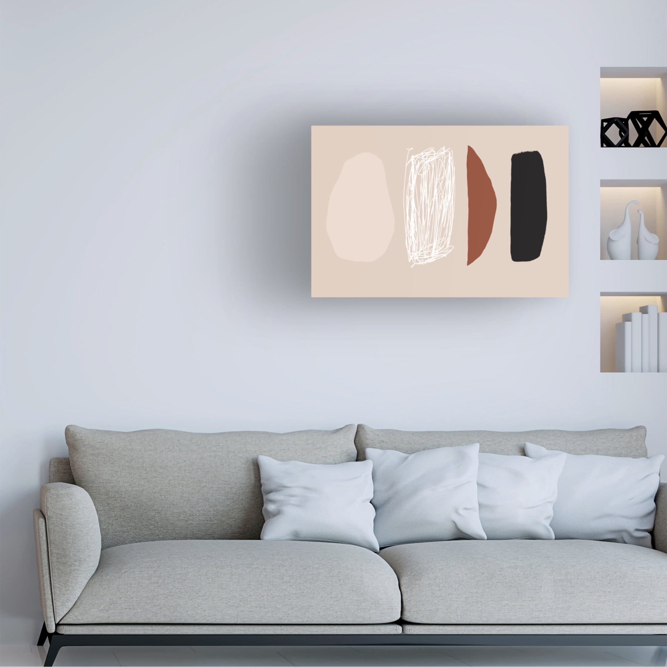 Trademark Fine Art uplusmestudio Trying to fit in Canvas Wall Art