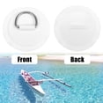 thumbnail image 4 of Unique Bargains 6pcs D Anneau Patch PVC en Acier Inoxydable Forme Ronde D Anneau Pad Gris pour Kayak Canoë Pont, 4 of 7
