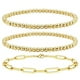 thumbnail image 2 of Pulseras de hematita, 3 pulseras de hematita con clip de papel, pulsera de oro galvanizada, pulsera de cuentas de oro, diseño de clase mundial, 2 of 7