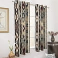 thumbnail image 3 of Bohemia Blackout Curtains Window Drapes Room Darkening Thermal Insulated Grommets Blackout Curtains, for Living, Dining, Bedroom,2 Panels, 3 of 6