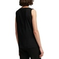 thumbnail image 2 of DKNY Womens Studded Trim Sleeveless Blouse Top, Black, X-Small, 2 of 2