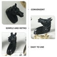 thumbnail image 3 of unbranded Tirador Para Muebles De Zinc En Color Negro Estilo Caballo Para Puertas Y Cajones, 3 of 8