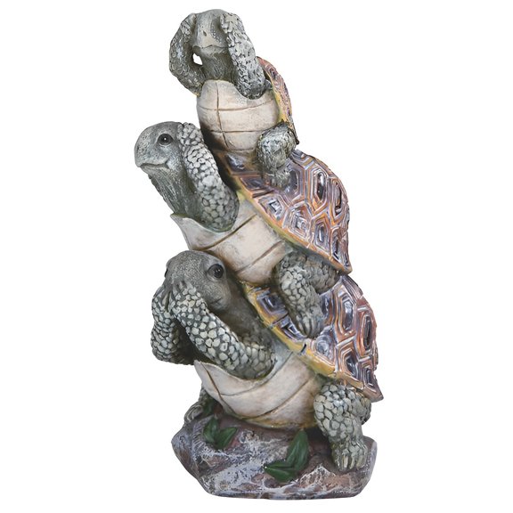 FC Design 7"H Hear-No, See-No, Speak-No Evil Stacked Turtles Figurine Statue Sculpture Ornament Decoration Home/Room Decor and Unique Gift Ideas for Housewarming, Holidays and Birthdays