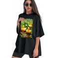 thumbnail image 3 of Plus Size Shirt for Women Black Tops for Women Short Sleeves Shirt for Women Duck T Shirt Oversized Shirt for Women S, 3 of 5
