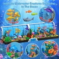 thumbnail image 4 of HOGOKIDS Aquarium Building Sets, 2-in-1 Pivoting Oceanarium Animals Construction Building Toys for Kids Aged 6-12, 4 of 10