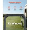 thumbnail image 3 of VEVOR Vertical RV Window 14" W x 22" H Tinted Sliding RV Window & Net Screen Trim Ring, 3 of 9