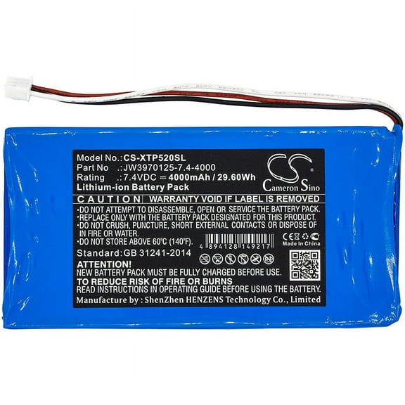 4000mAh XTOOL JW3970125-7.4-4000 Battery for P52