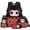 Ocean Starfish Axolotl, variant on HUIACONG 4Pcs Purple Cherry Blossom Dragon Kids Backpack Set for Boys, Padded Strap Bookbag with Insulated Water Bottle, Water Bottle Cover and Lunch Box, Great Choice for Elementary School Boys