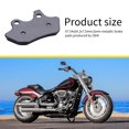 thumbnail image 5 of MWMNUN Pastillas de freno delanteras y traseras para Harley Davidson Softail Fat Boy Heritage Classic FLHRCi Road King Classic Touring FLHT Road Glide Dyna Electra Glide Sportster XLH883R/2000-2007, 5 of 5