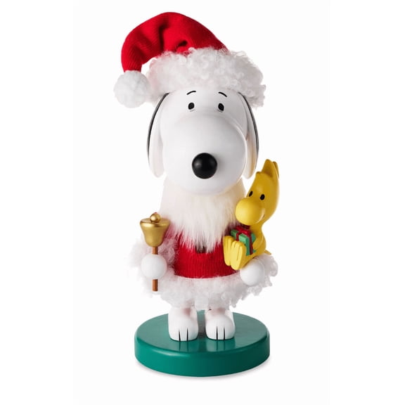 Hallmark Peanuts Bell-Ringing Santa Snoopy Nutcracker Figurin New with Tag