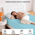thumbnail image 3 of Sábana  de  Cajón  Ajustable Tela Fresca, Suave y Ligera Matrimonial Verde Menta, 3 of 5