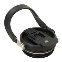 Glass & Bottle Tumbler Lid for IceFlow 20oz 30oz Replacement Flip Straw Spill-Proof Cover with Handle and Straw