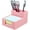 Pink, variant on ANHXN Sticky Note Holder, Silicone Memo Holder with Pen or Card Slots, Sticky Note Dispenser