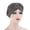 Black, variant on Women's Hat Printed Ruffle Turban Hat Lightweight Chemo Beanie Hair Loss Wrap Cap