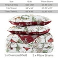 thumbnail image 5 of Southshore Fine Living, Inc. Christmas Bedding, Queen Quilt Set with 2 Shams, White Christmas Theme, 5 of 8