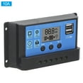 thumbnail image 1 of Solar Charge Controller LCD Dual USB PWM Cell Panel Regulator with Load Automatic Identification 12V 24V, 1 of 7