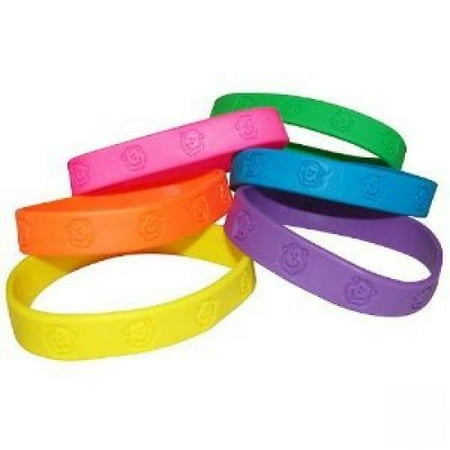 Rubber Monkey - Fun Express Party Favors 24 -Rubber Neon Monkey Bracelets