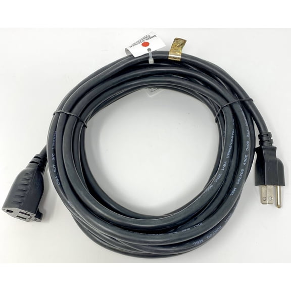 RiteAV - 25 Feet Heavy Duty AC Power Extension Cord, 16 AWG, NEMA 5-15P to NEMA 5-15R, SJT, 13 Amp/125 Volt, UL, CSA, RoHS Compliant - Black