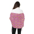 thumbnail image 4 of FORMRS Womens Scarf Winter Soft Long Big Warm Shawls Wrap Tassel Scarves, Pink Doughnuts, 4 of 9