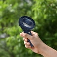 thumbnail image 2 of Boovnll Portable Fan, Adjustable High Speed USB Rechargeable Digital Display Fans Lightweight Compact Handheld Fan for Outdoor, Travel, Camping, Vacation, Summer Gift, Mini Fan - Fan, 2 of 9
