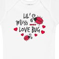thumbnail image 4 of Inktastic Lil Miss Love Bug with Lady Bug and Hearts Girls Baby Bodysuit, 4 of 5