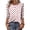 Red, variant on Retro Polka Dot Top for Women, 3/4 Sleeve Crew Neck T-Shirt - Soft Casual Festival Tee with Loose Fit Black L