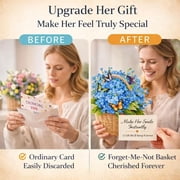 3D Pop-Up Flower Bouquet Card - Perfect for Mothers Day, Birthdays, and Special Occasions | Includes Envelope & Note