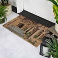 thumbnail image 2 of Northlight Natural Coir Brown and Green Italian Patio Design Doormat 18" x 30", 2 of 5