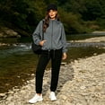 thumbnail image 4 of LIaqionyy Womens Windbreaker Jackets Waterproof Lightweight Zip up Hooded Jacket Outdoor Hiking Raincoat with Pocket, 4 of 8