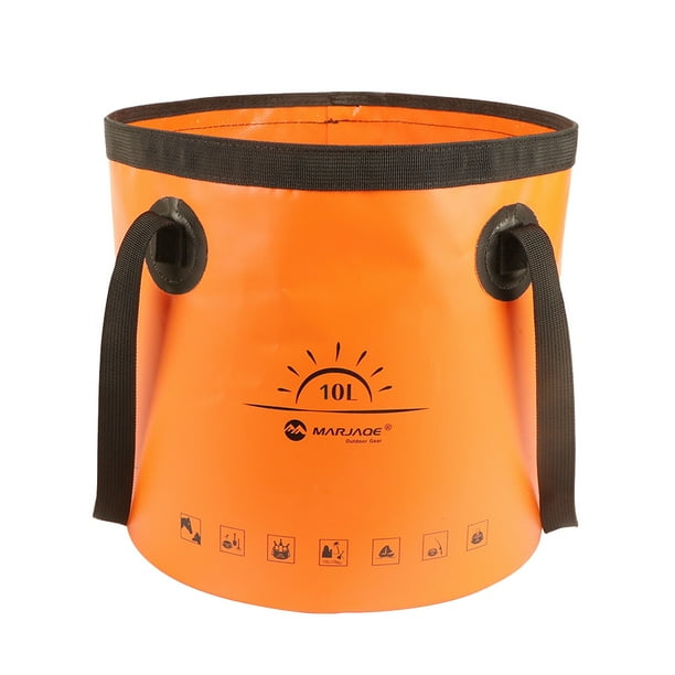 Bucket Plegable 10L Pesca Impermeable Colapsable Bolsita Multifunción Ligera para Viajar en Bote